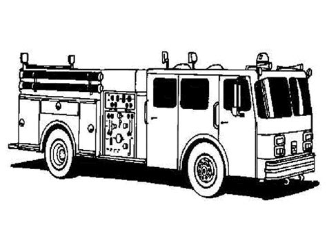 Coloring Pages Fire Truck Printable
